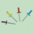 AS Aluminum Rivets with Steel Mandrels, Available with Countersunk Heads and Colored Heads